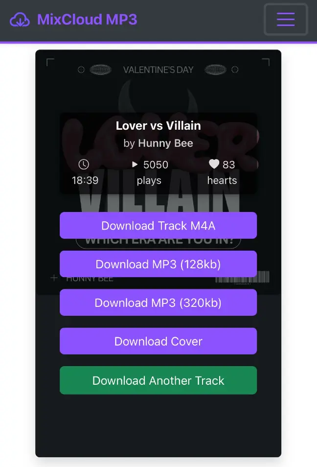 Guardar el track MP3 de Mixcloud